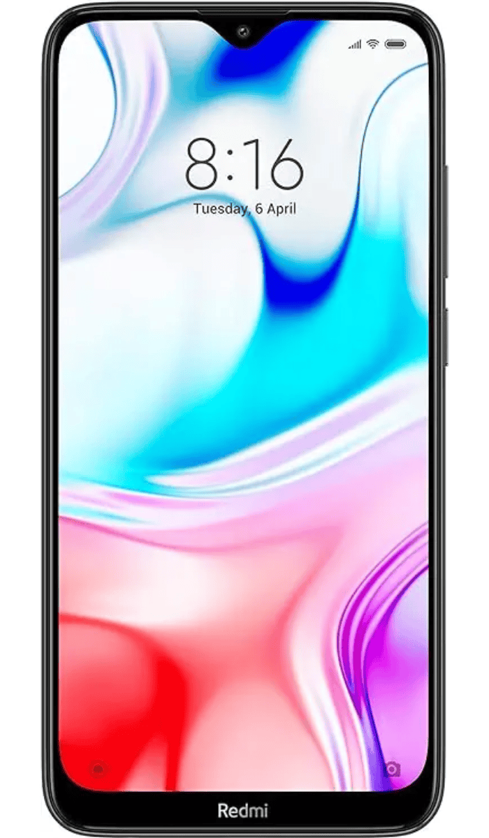 Front View of Refurbished redmi 8