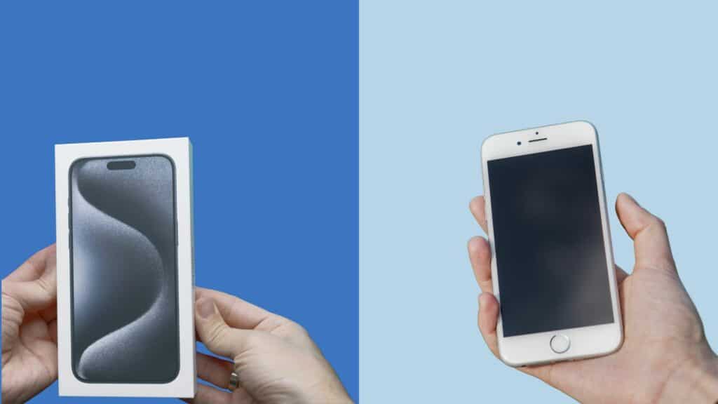 Banner image of difference between Refurbished Phone and New Phone