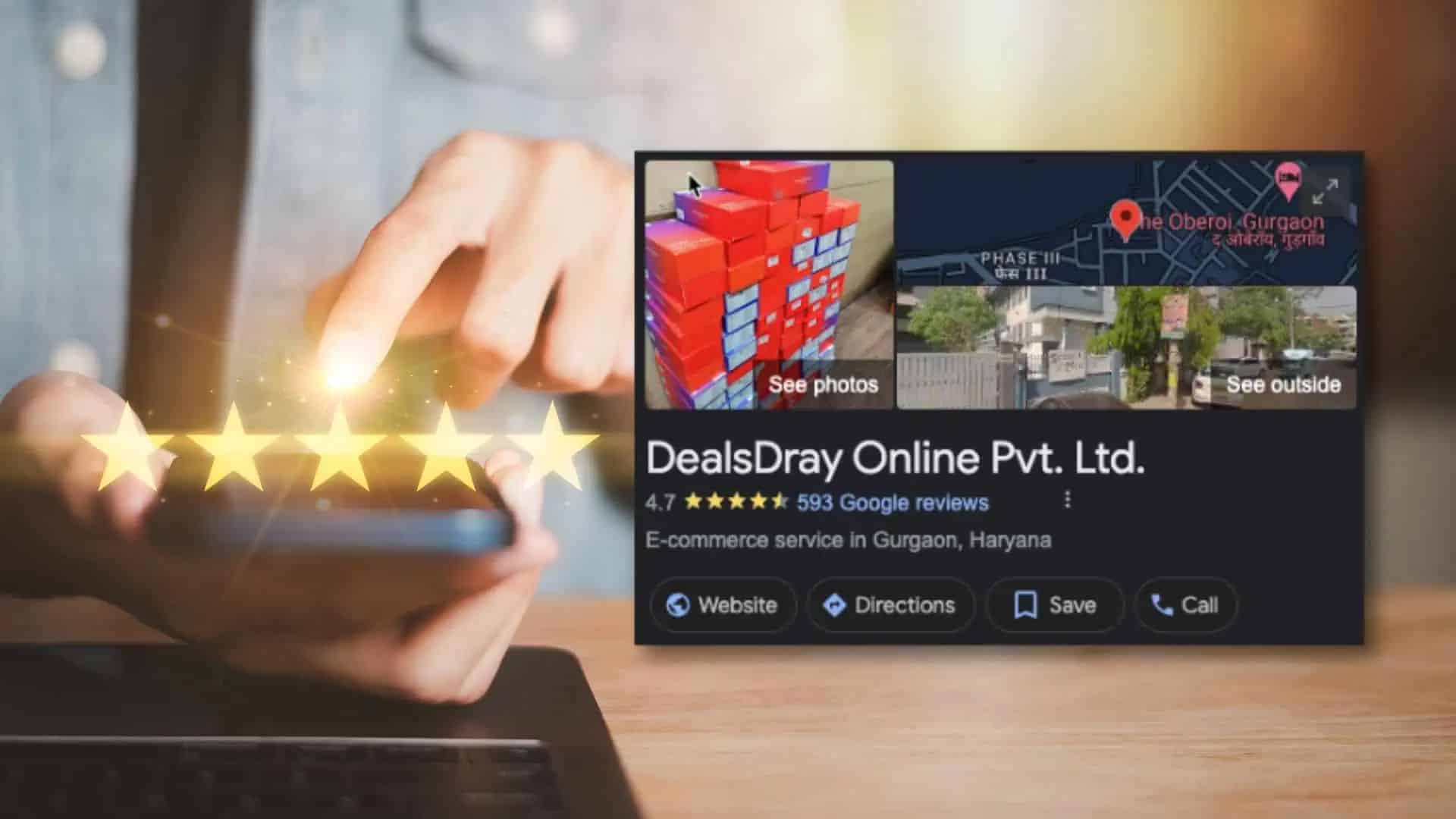 Image showing DealsDray reviews. 